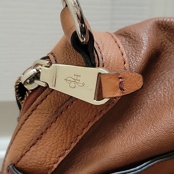 Cole Haan White Pebbled Handbag